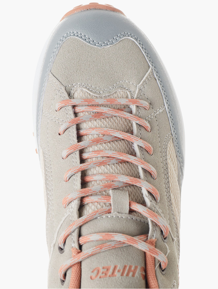 MyRunway | Shop Hi-Tec Neutral & Pink Fuji Trail Trainers for